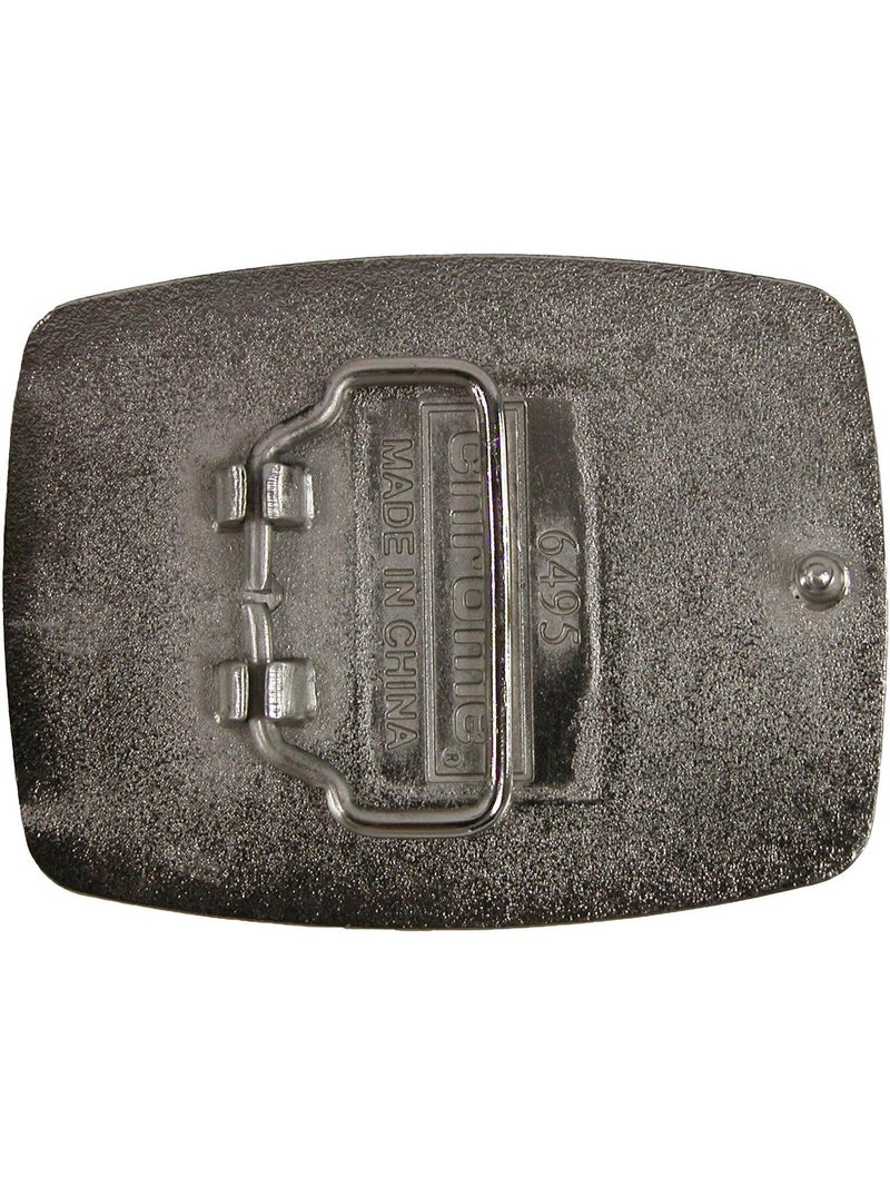 Chrome Phoenix Belt Buckle, Silver - Image 4